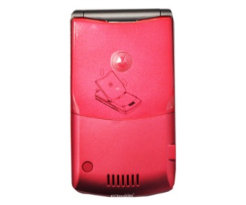 pink flip phone